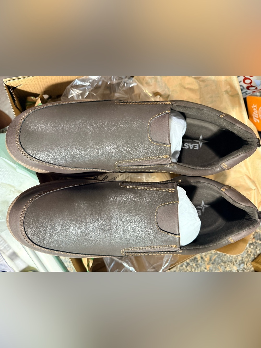 Eastland Men's Dark Brown Slip-On Casual Comfort Loafer